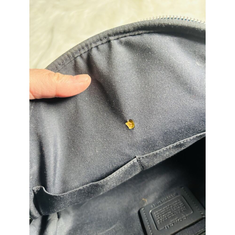 Coach RARE CA156 Court Backpack In Rainbow Signature Canvas Multi Hard To Find - Picture 12 of 15